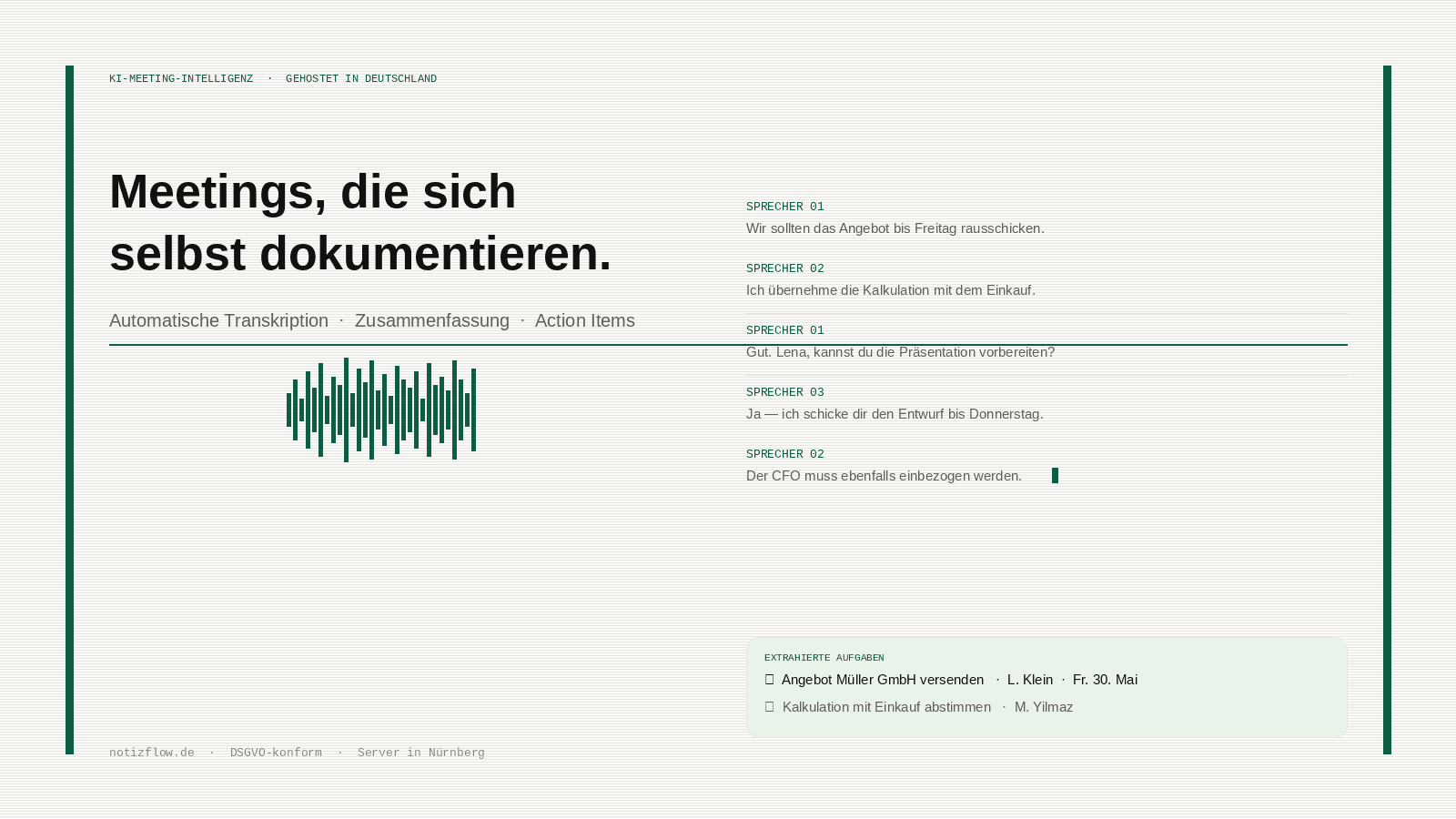KI-Meeting-Protokoll automatisch aus einer Aufnahme erstellen